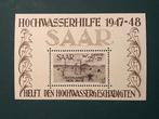 Saarland 1948 - Bloc deau élevé - Michel blok2, Timbres & Monnaies, Timbres | Europe | Allemagne