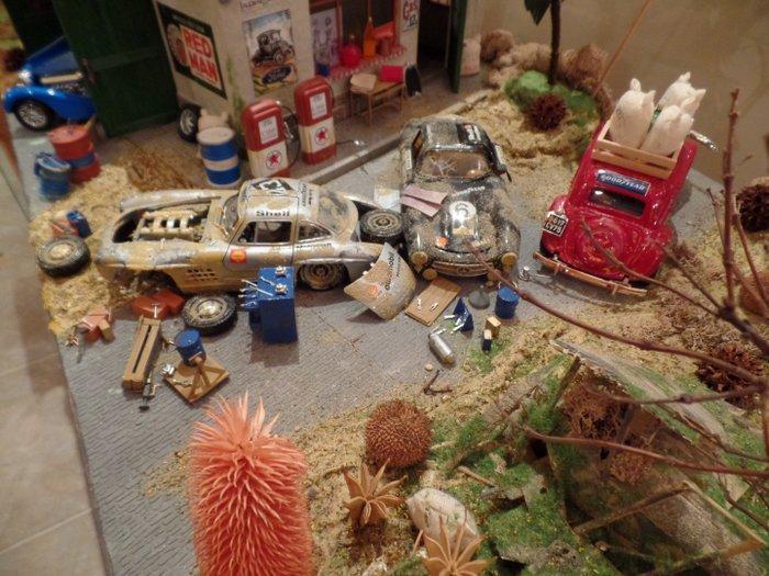 Carrera Panamericana diorama handmade - Diorama, Hobby en Vrije tijd, Modelauto's | 1:5 tot 1:12