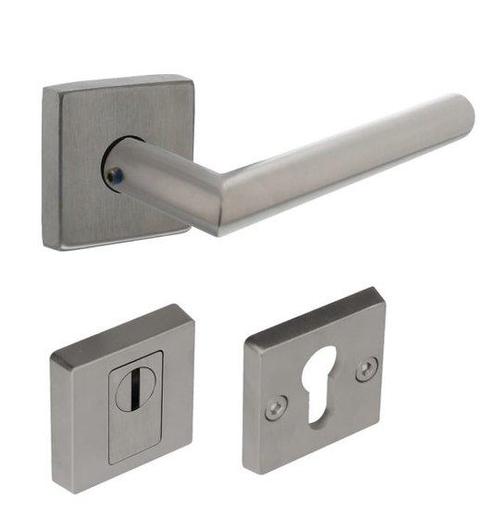 Intersteel SKG3 Veiligheid Achterdeur Set Vierkant RVS, Doe-het-zelf en Bouw, Hang- en Sluitwerk, Ophalen of Verzenden