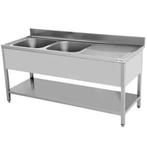 Spoeltafel | ECO | RVS | 2 Spoelbakken (Links) +, Zakelijke goederen, Horeca | Keukenapparatuur, Verzenden, Nieuw in verpakking