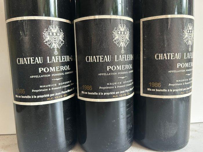 1986 Château Lafleur Gazin - Pomerol - 3 Flessen (0.75, Verzamelen, Wijnen