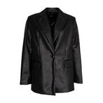 Pennyblack • zwarte faux leather blazer • 36 (IT42), Verzenden
