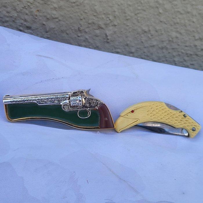 Franklin mint - Zakmes (2) Art Deco - Franklin Mint, Antiek en Kunst, Curiosa en Brocante