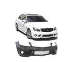 PARE CHOCS FRONTAL MERCEDES W204 07-11 LOOK AMG C63 PDC SRA, Verzenden, Neuf