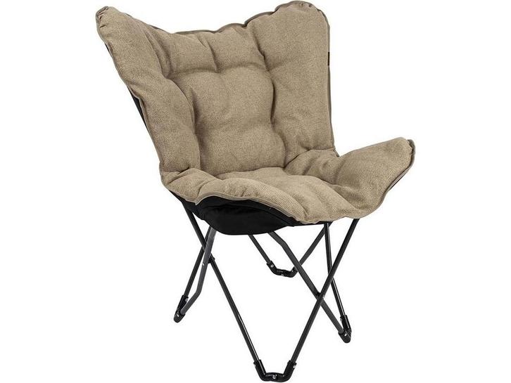 Bo-Camp - Urban Outdoor - Vlinderstoel - Inklapbaar - Beige, Caravanes & Camping, Meubles de camping, Envoi