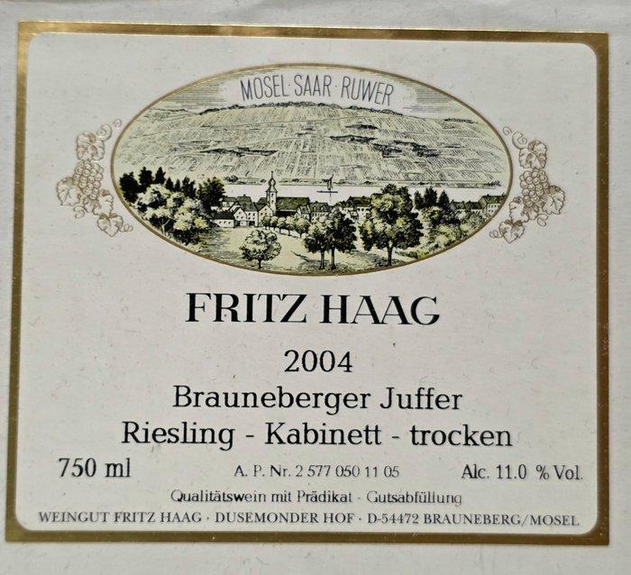 2004 Fritz Haag, Brauneberger Juffer Riesling Trocken -, Verzamelen, Wijnen