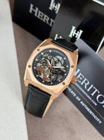 Heritor - Elliott Automatic Skeletonized - Rose Gold/Black -