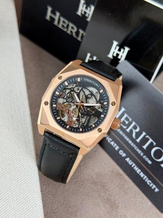 Heritor - Elliott Automatic Skeletonized - Rose Gold/Black -, Bijoux, Sacs & Beauté, Montres | Hommes