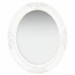 vidaXL Wandspiegel barok stijl 50x60 cm wit, Maison & Meubles, Verzenden