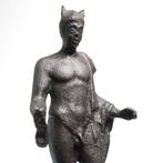 Oud-Romeins Brons Beeld van Mercurius, Antiek en Kunst