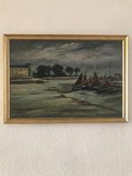 Henry E. Burel (1883 - 1967) - Marine à Honfleur, Antiek en Kunst