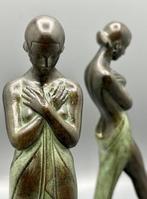 Max le Verrier - sculptuur, Méditation - 20 cm - Metaal,