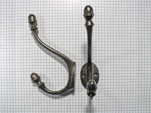 Hoed en jashaak met eikel, ijzer geroest, Huis en Inrichting, Woonaccessoires | Kapstokken, Nieuw, Overige materialen