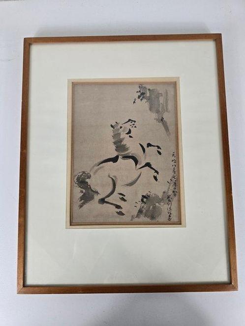 Steigerend paard - Waarschijnlijk Kano Yosenin Korenobu, Antiek en Kunst, Antiek | Overige Antiek