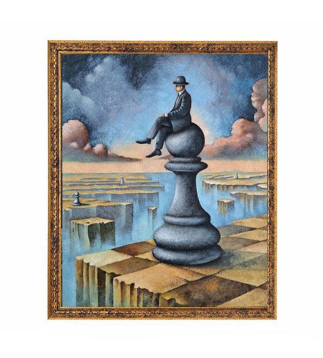 Eugene Ivanov - Sit in Silence, Antiek en Kunst, Kunst | Schilderijen | Modern