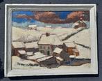 Paul Cocagne (1907-1984) - Winterlandschap met huizen, Antiek en Kunst