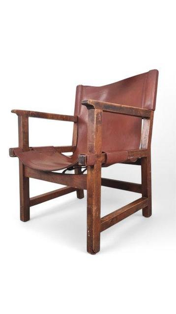 Paco Muñoz - Chaise - Riaza - Cuir, Ronce de noyer