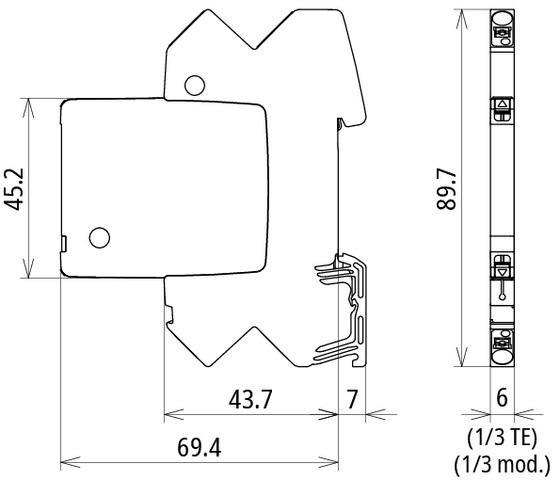 Dehn Bco Ml2 Be 24 Parafoudre Combiné Modulaire - 927224, Doe-het-zelf en Bouw, Elektriciteit en Kabels, Verzenden