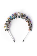Haarband Bergkristal Zwart Oliekleur Bird Skull Kristal Diad, Kleding | Dames, Ophalen of Verzenden, Nieuw