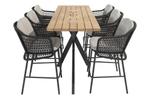 4 Seasons Outdoor Tramonti barset antraciet met Prado tafel, Tuin en Terras, Nieuw