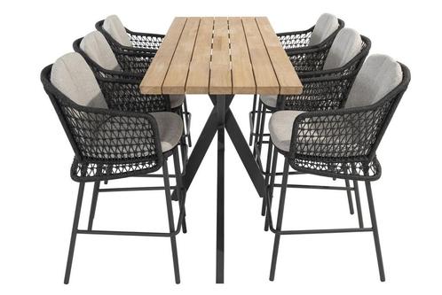 4 Seasons Outdoor Tramonti barset antraciet met Prado tafel, Tuin en Terras, Tuinsets en Loungesets
