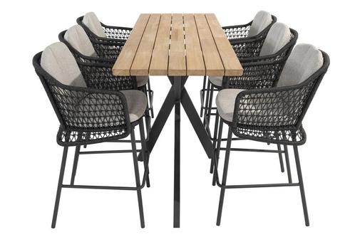 4 Seasons Outdoor Tramonti barset antraciet met Prado tafel, Jardin & Terrasse, Ensembles de jardin