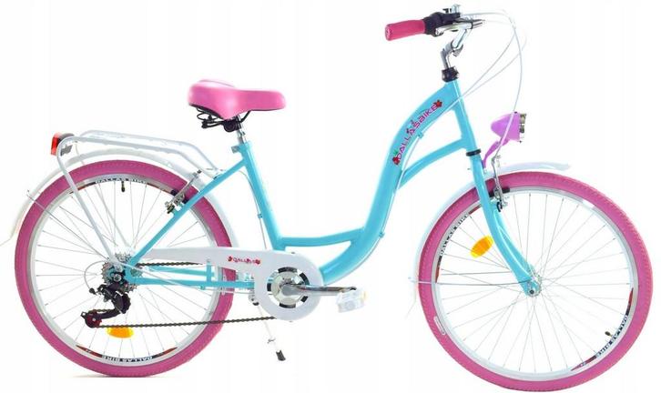 Dallas Bike Meisjesfiets 26 Zeegroen/Roze | Retour Deal, Fietsen en Brommers, Fietsen | Meisjes, 26 inch of meer, Nieuw, Verzenden