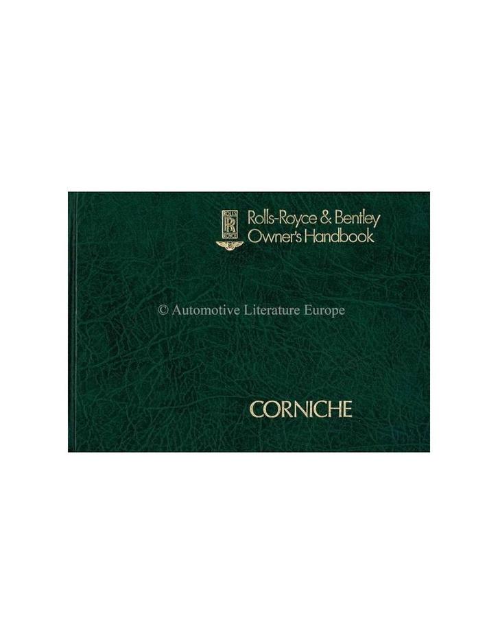 1980 ROLLS ROYCE & BENTLEY CORNICHE INSTRUCTIEBOEKJE ENGELS, Auto diversen, Handleidingen en Instructieboekjes, Ophalen of Verzenden