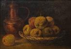 Flemish School (XVIII-XIX) - Still life of apples and copper, Antiek en Kunst, Kunst | Schilderijen | Klassiek