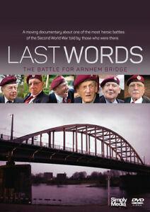 Last Words - The Battle for Arnhem Bridge DVD (2015) Roger, CD & DVD, DVD | Autres DVD, Envoi
