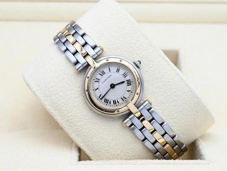 Cartier Panthere Ref. 1057920 Year 1990s (Box), Handtassen en Accessoires, Horloges | Dames, Goud, Zo goed als nieuw, Goud, Overige merken