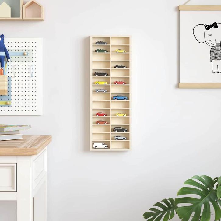 vidaXL Displaykast met opslag Bruin 21 x 4.5 x 59 cm Bewerkt, Huis en Inrichting, Kasten | Wandmeubels, Nieuw, Verzenden