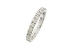 Trouwring - 14 karaat Witgoud -  0.78ct. tw. Diamant