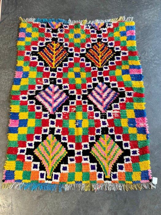 Vintage Marokkaanse kleurrijke Boucherouite tapijt / Gratis, Huis en Inrichting, Stoffering | Tapijten en Vloerkleden