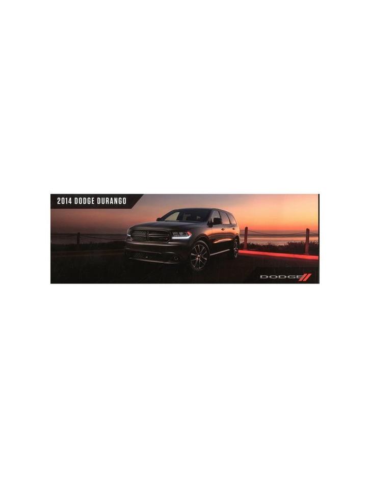 2014 DODGE DURANGO BROCHURE ENGELS DUITS FRANS, Boeken, Auto's | Folders en Tijdschriften, Ophalen of Verzenden