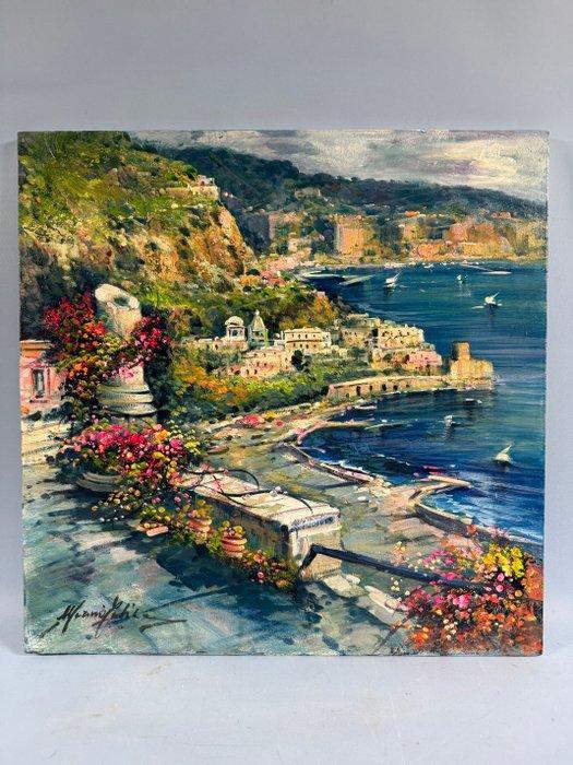 Marino Faliero (1948) - Costiera, Antiek en Kunst, Kunst | Schilderijen | Klassiek