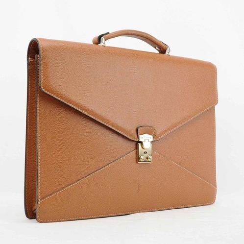 Lancel - Vintage Lancel Paris Structured Briefcase in Tan, Handtassen en Accessoires, Tassen | Damestassen