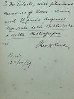 Signed, Gustave Flaubert / Theodore Wesley Koch -