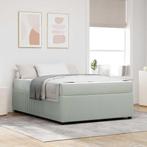 vidaXL Bedframe met matras met matras Lichtgrijs 160 x 200, Verzenden, Nieuw
