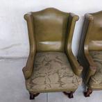 chesterfield style - Fauteuil (2) - Leder, Hout -