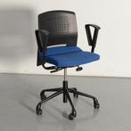 Martin Stoll bureaustoel, blauw, 1D armleggers, Ophalen of Verzenden, Gebruikt