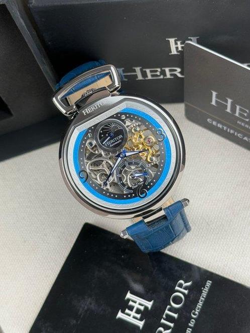 Heritor - Heritor Automatic Lincoln - Dual Time - Zonder, Handtassen en Accessoires, Horloges | Heren