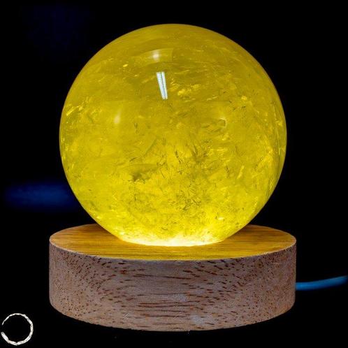 Première qualité sphère de citrine Cristal- 551.61 g, Verzamelen, Mineralen en Fossielen