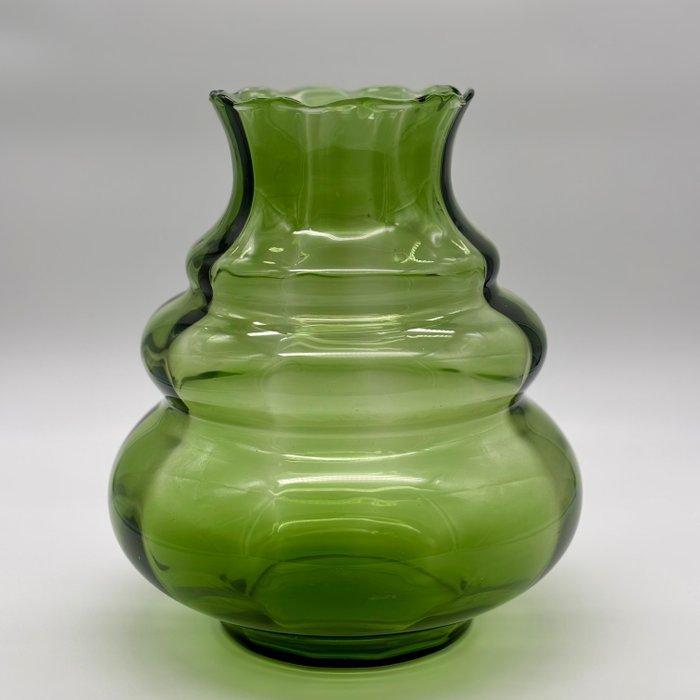 Doyen - Vaas - Uraniumglas - Bloemenfestiviteit, Antiek en Kunst, Antiek | Glaswerk en Kristal