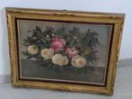 Scuola italiana (XX), firmato Ronzoni S. - Rose rosa e, Antiek en Kunst