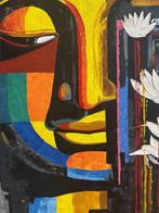 Nguyen Robert (1958) - Regard Intérieur 80 X 80  Vendu sans