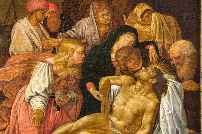 Flämische Schule (XVI) - The Lamentation of Christ, Antiek en Kunst, Kunst | Schilderijen | Klassiek