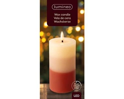 Actie lumineo led kaars wax steady kan binnen, met timer,, Hobby en Vrije tijd, Knutselen, Nieuw
