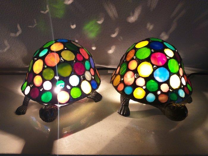 Nachtlampje (2) - Messing, Metaal, Glas, Lood -, Antiek en Kunst, Curiosa en Brocante