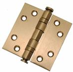 Kogellagerscharnier 7676 mm rechte hoek PVD mat goud, Bricolage & Construction, Ophalen of Verzenden